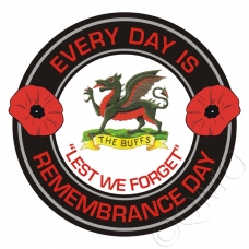 The Buffs / Royal East Kent Regiment Remembrance Day Sticker